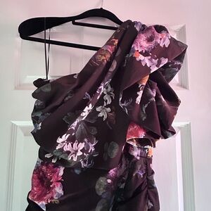 Little black asymmetrical dress